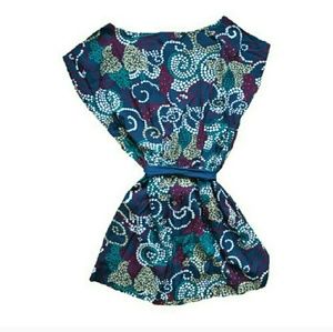 Anthropologie Maeve Polka Dot Waist tie dress